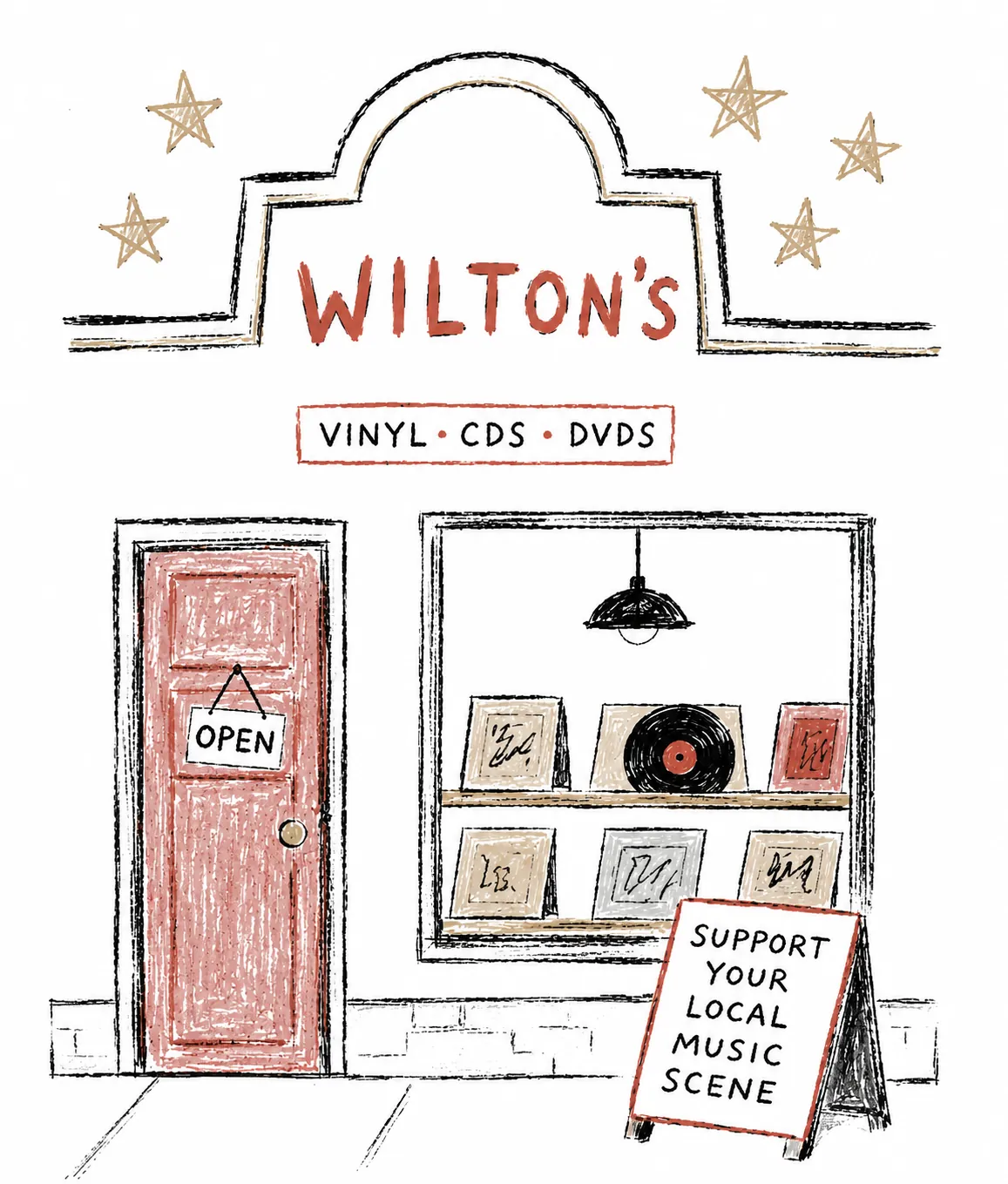 Wilton's shop front — independent physical media retailer